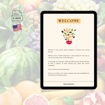 E-Book | Boostez Votre Santé avec des Recettes  de Jus Rapides | EN